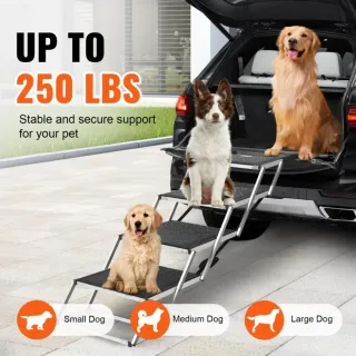 Escalera para perros plegable coche
