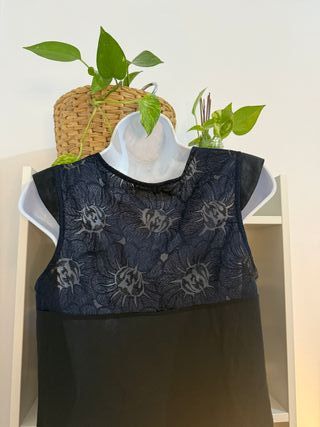 Preciosa camiseta / top de fiesta Zara talla M