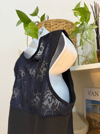 Preciosa camiseta / top de fiesta Zara talla M