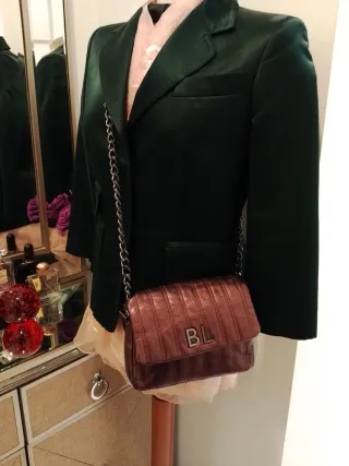 Bolso Bimba y Lola original berenjena dorado