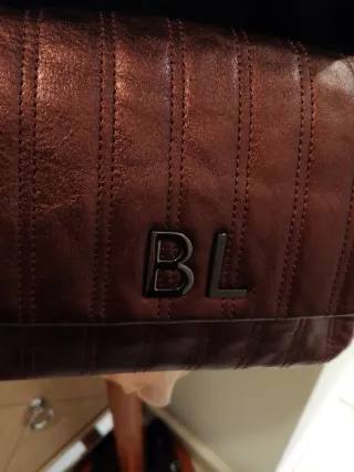 Bolso Bimba y Lola original berenjena dorado