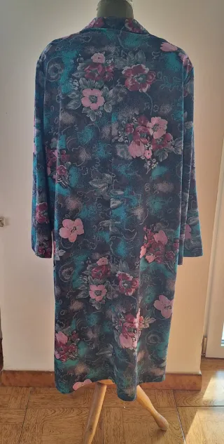 Vestito fantasia floreale maniche lunghe