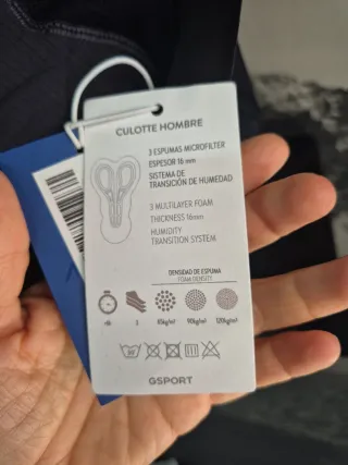 Culotte Gsport Aquazero Negro Talla M