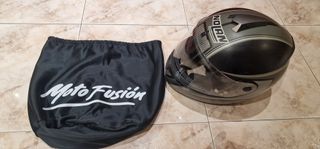 Casco Integral Moto Nolan + Funda Moto Fusion