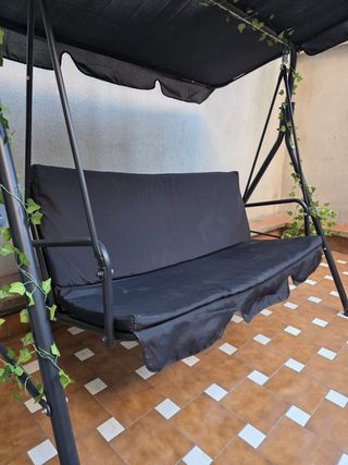 Balancín de jardín negro