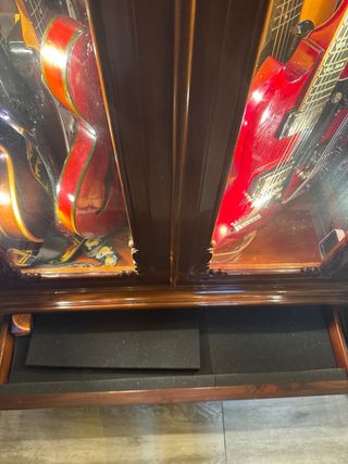 Vitrina para guitarras eléctricas