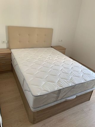 Canapé abatible madera con colchones