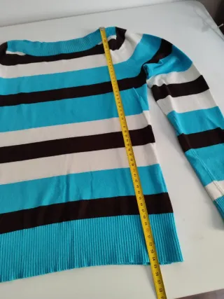 Jersey fino cuello barco rayas