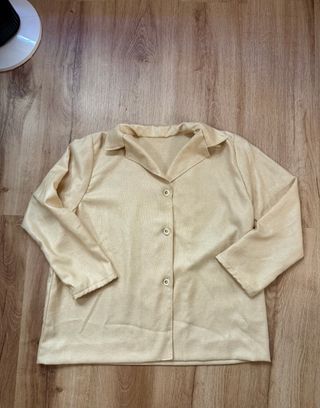 Preciosa chaqueta vintage amarillo mantequilla L