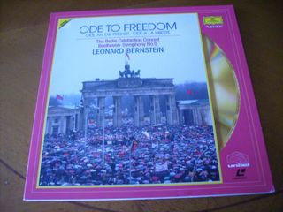 Laserdisc Ode to Freedom Beethoven Bernstein
