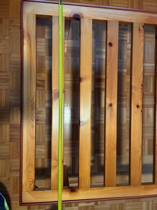 Cabecero y Somier de Madera y Metal