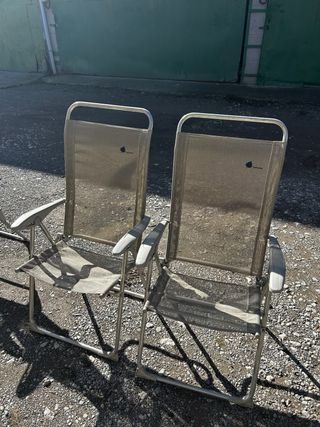 Pack 2 Sillas Plegables Rayadas