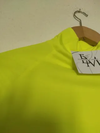 Body amarillo verde fluorescente cuello Ibiza