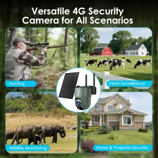 Cámara Caza Solar WOLFANG 4G LTE c/Tarjeta SI