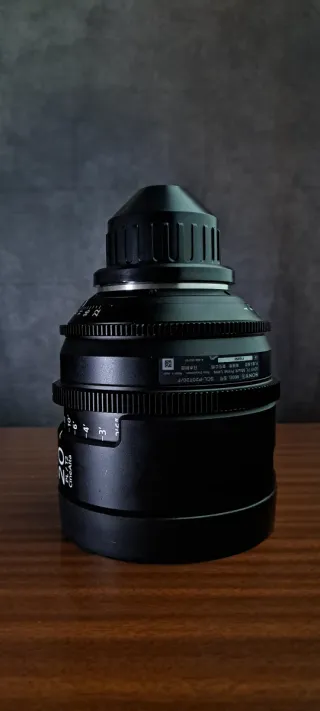Objetivo Sony CineAlta 20mm T2.0 PL