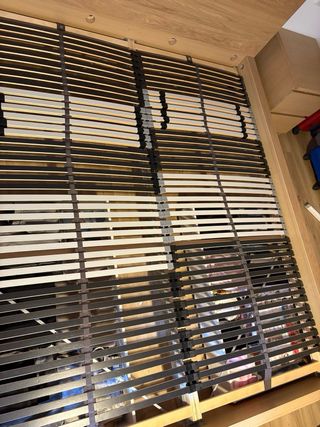 Cama Matrimonial Malm Ikea Madera con canape