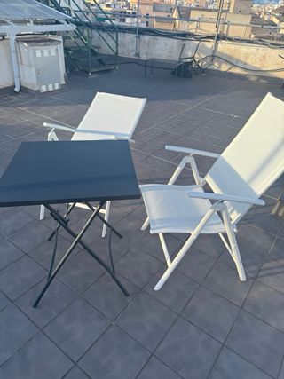 Sillas plegables de terraza (Set de 2)