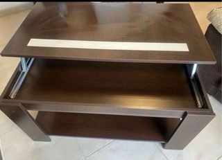 Mesa auxiliar madera y metal