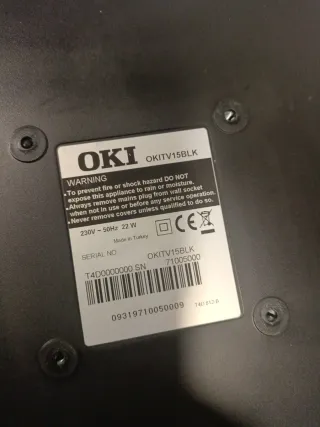 Televisión OKI 15 Negra