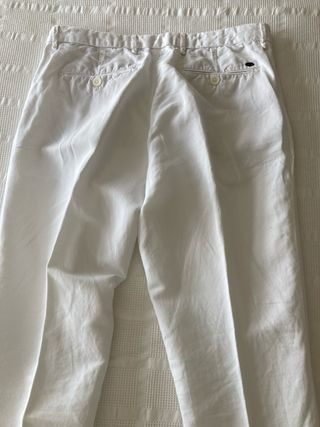 Massimo Dutti Pantalón Blanco Talla 38