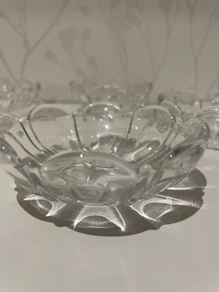 4 Bobeches de Cristal para Lámparas