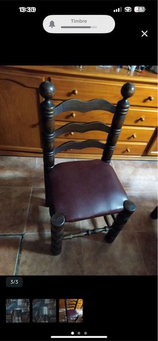 Mesa de comedor antigua con base de máquina de cos