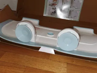 Reductor Bañera Bebé Blanco/Azul