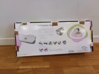 Reductor Bañera Bebé Blanco/Azul