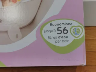 Reductor Bañera Bebé Blanco/Azul