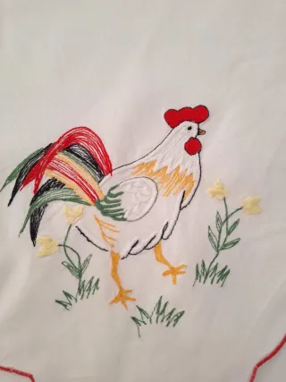 Runner Pasquale con galli e pulcini