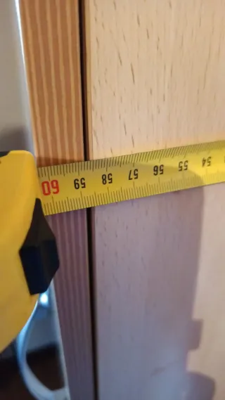 Armario de madera color beige/marrón