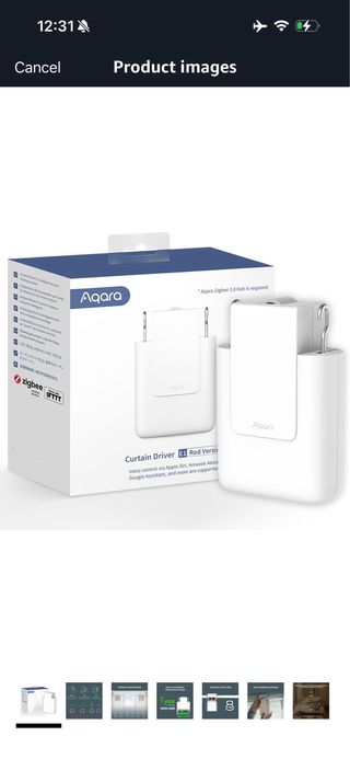 Aqara Curtain Controller E1 (Rod Version, 1 Pack),