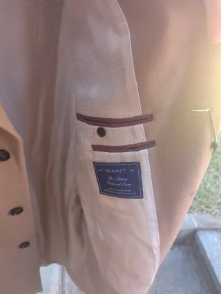Chaqueta de vestir Gant Beige Hombre, XXL, nueva