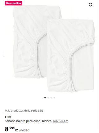 Cuna IKEA Sundvik + Colchón 60x120