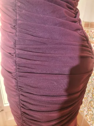 Vestido granate talla L