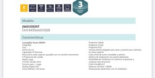 Lavavajillas integrable 45 cm