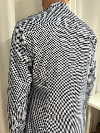 Camisa de hombre Talla L azul y blanca