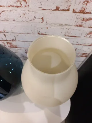 Lote 2 jarrones de cristal tamaño mediano