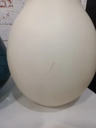 Lote 2 jarrones de cristal tamaño mediano