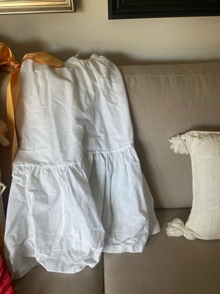 Vestido Fallera Niña Rojo y Blanco