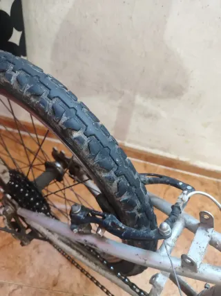 Bicicleta Plegable Giant Plateada