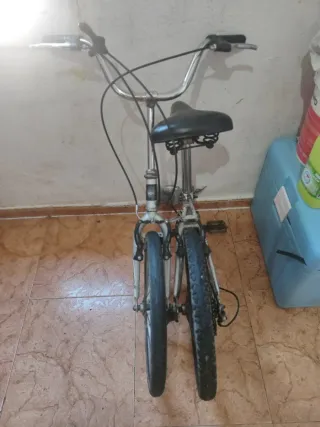 Bicicleta Plegable Giant Plateada