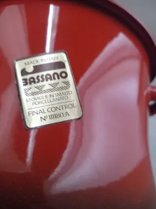 Pentola smaltata Bassano arancione
