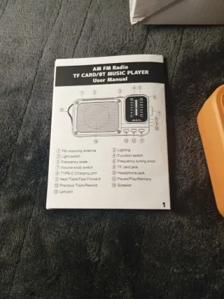 Radio FM AM Portátil TF Card/BT