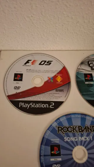 PS2 F1 05, Pro Evolution Soccer 5, Rock Band