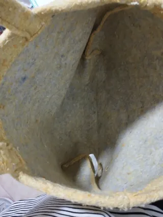 Bolso de tela reciclada