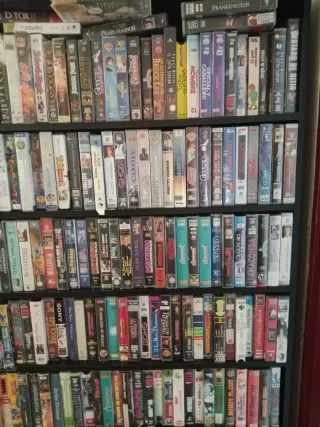 Lote 100 Cintas VHS Películas Variadas