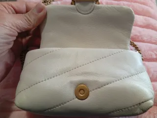 Pinko Bianca Gold Mini Love Bag Puff Mini Quilt