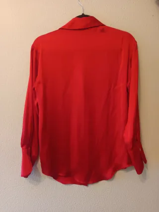 Camisa Zara Raso Roja