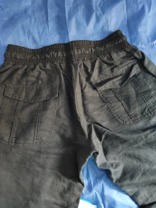 Pantalón ancho, talle bajo